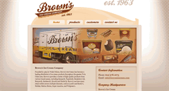 Desktop Screenshot of brownsicecream.com